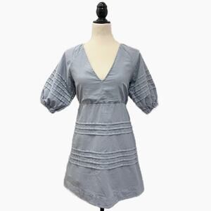 7 For All Mankind Denim Babydoll Open Back Dress Size Medium NWT